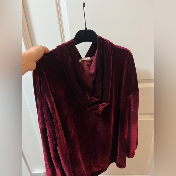 Zara Oversized Velvet Hoodie - Picture 2 of 3